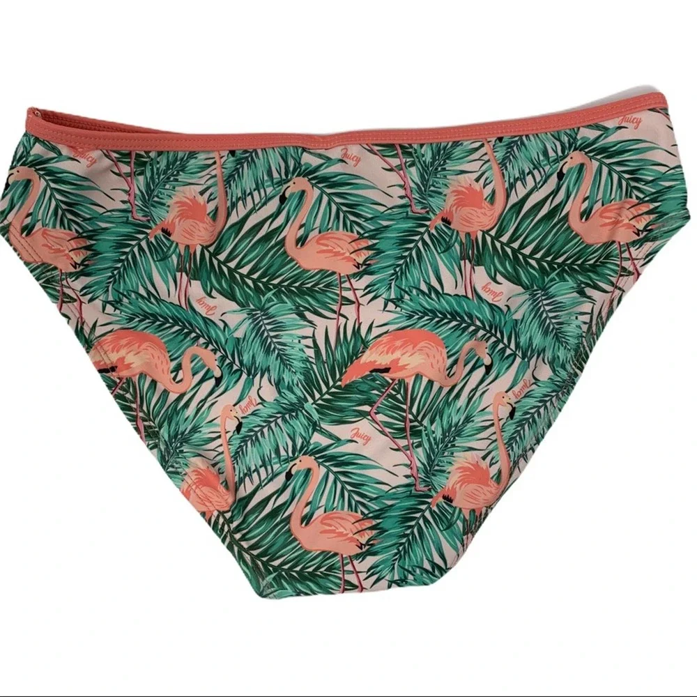 Juicy‎ Couture kids flamingo print bikini bottom 14
